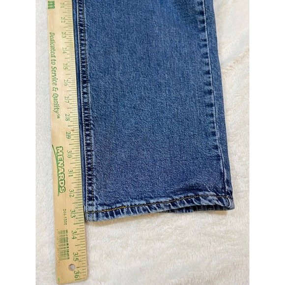 Levis 550 Relaxed Fit Mens Blue Jeans 38x36 Medium Wash Stretch 18181-0550 - Picture 2 of 10